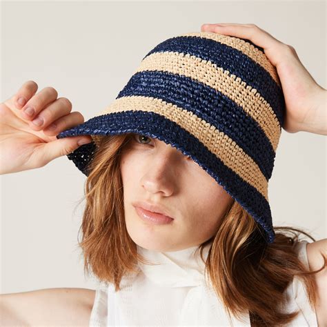 Miu Miu Raffia bucket hat .